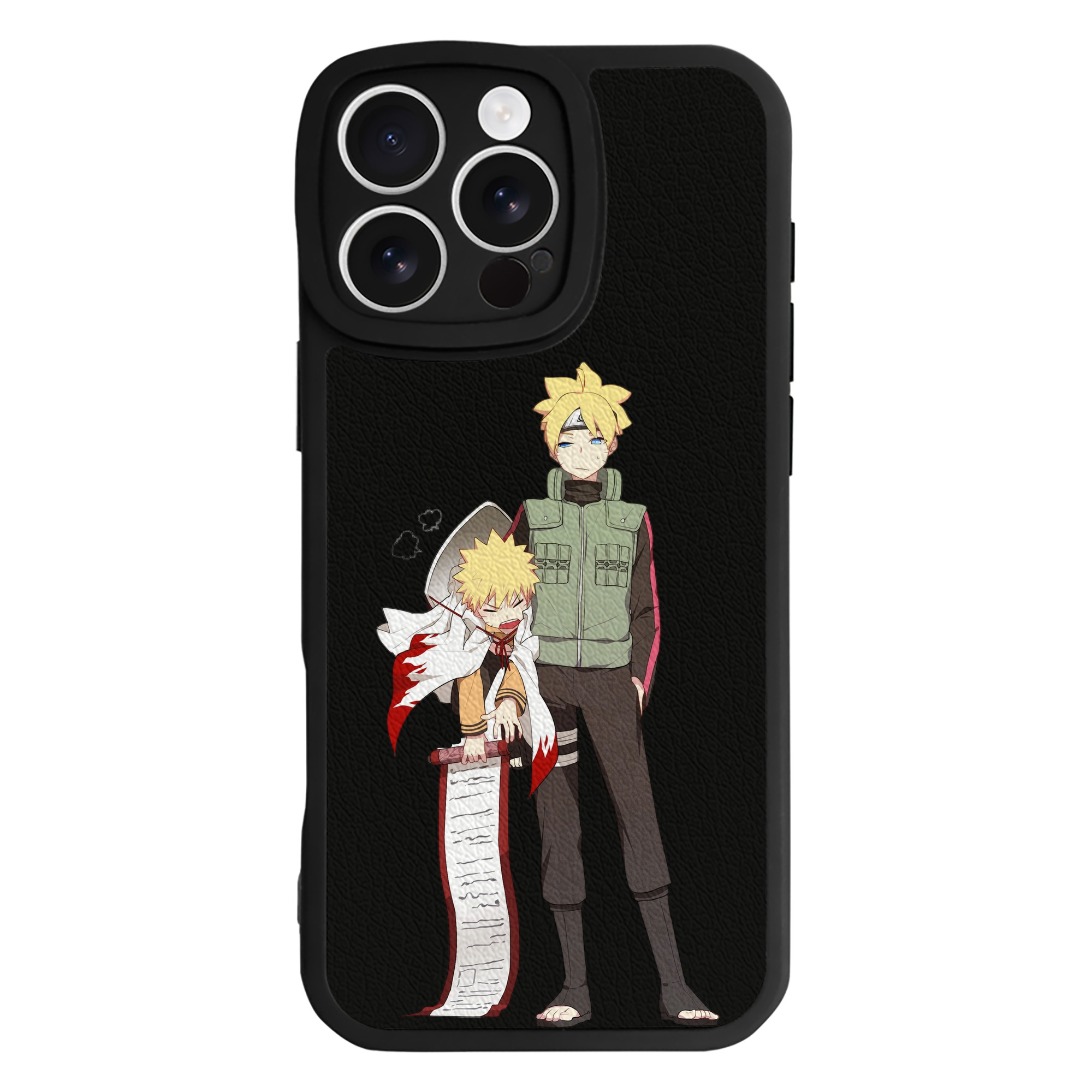 （画像用） NARUTO -ナルト- 波風 ミナト Namikaze Minato 【iPhone 16シリーズ対応】シリコンスマホケース（レザー調） 材質：シリコン
